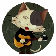 ギター弾きの猫